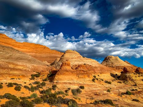 Sandstone rock formations located in Coyote Butte North, Arizona