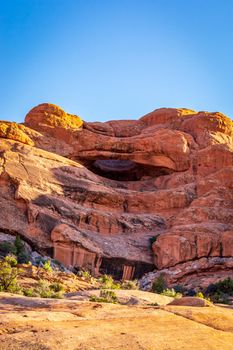 Pothole Arch in Arches National Park, Utah