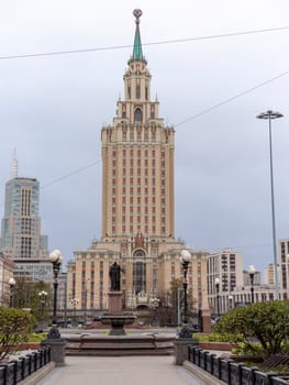 MOSCOW - OCTOBER 14: The Hilton Moscow Leningradskaya on October 14, 2017 in Moscow, Russia.