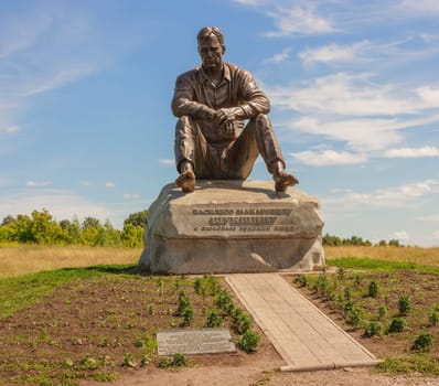 Monument on Mount Picket - sculpture Vasily Shukshin.