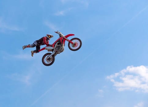 MOSCOW - JUNE 4: Motorcyclist at the European Championship in motocross in Russia on June 4, 2018 in Moscow, Russia.