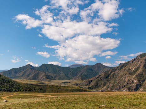 The landscape Altai mountains a Siberia Russia.