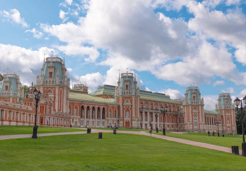 MOSCOW - OCTOBER 14: The Museum-reserve Tsaritsyno on October 14 2017 in Moscow, Russia.