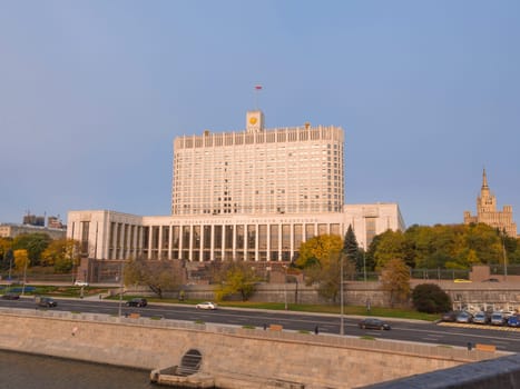 The House of Government in Moscow Russia.