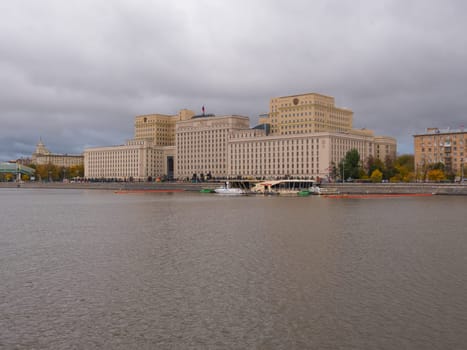 Moscow Main building of the Ministry of Defense of the Russian Federation.
