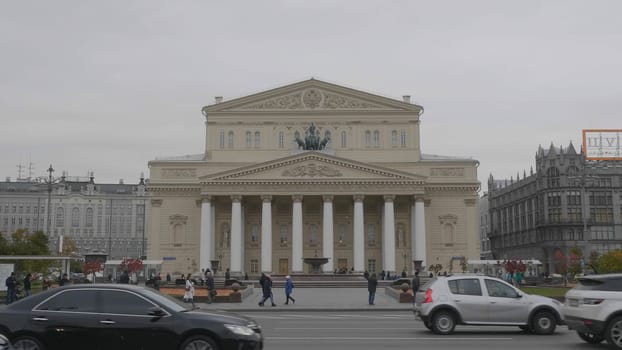 MOSCOW - OCTOBER 14: The Bolshoi Theater in Moscow, Russia on October 14, 2017 in Moscow, Russia.