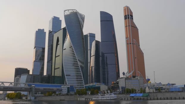 Moscow city (Moscow International Business Center) , Russia.