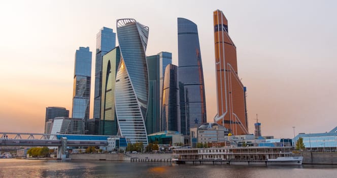 Moscow city (Moscow International Business Center) , Russia.