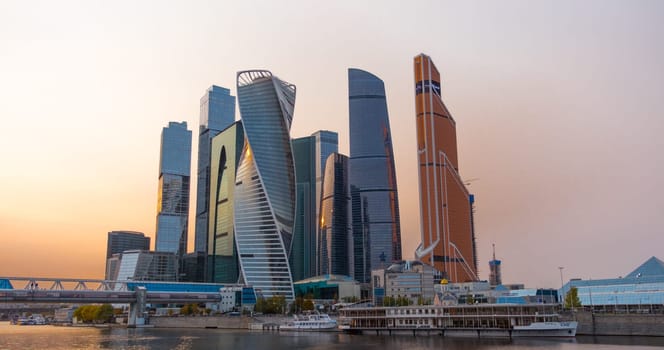 Moscow city (Moscow International Business Center) , Russia.