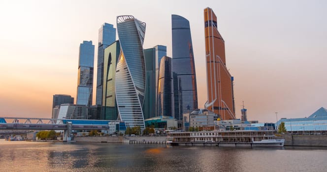 Moscow city (Moscow International Business Center) , Russia.