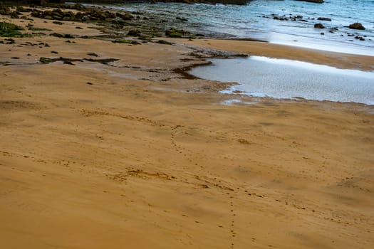 Sandy beach on the Atlantic Ocean coast, Spain
