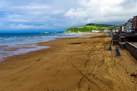 Sandy beach on the Atlantic Ocean coast, Spain