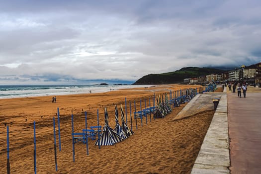 Sandy beach on the Atlantic Ocean coast, Spain