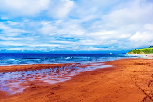 Beach and ocean. Atlantic coast of Spain