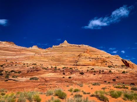 Sandstone rock formations located in Coyote Butte North, Arizona