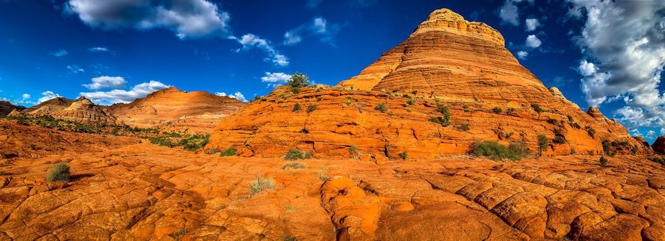 Sandstone rock formations located in Coyote Butte North, Arizona