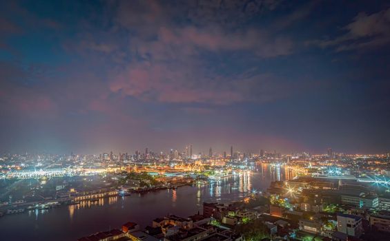 Grand Palace Capital city of Thailand With the Chao Phraya River Surrounding Rattanakosin Island