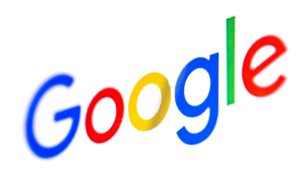 Warsaw, Poland - 13 July 2022: Google search logotype panel in browser for navigation in global information. Interface of search system bar