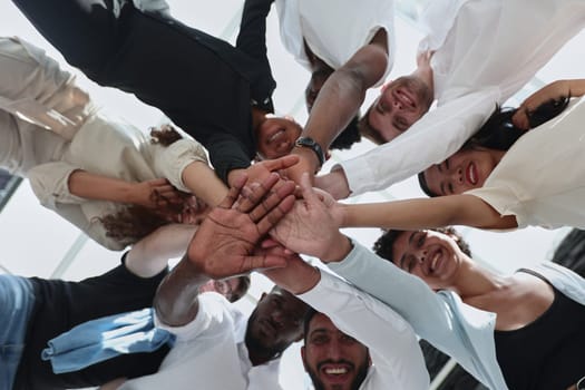 close up. portrait of a large group of diverse business people.