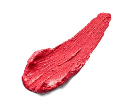 close up of a lipstick paint on white background