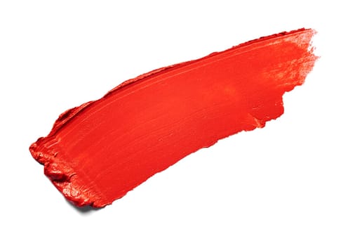 close up of a lipstick paint on white background