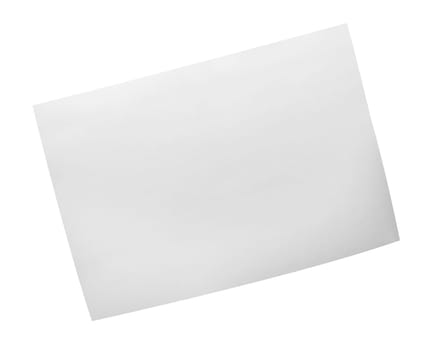 close up of flying papers on white background