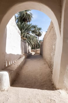 the ancient white city of Ghadames, Libya, Africa