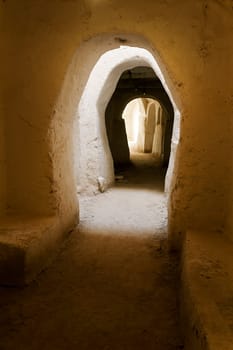 the ancient white city of Ghadames, Libya, Africa