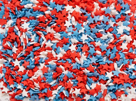 4th of July American Independence Day sprinkles decorations texture