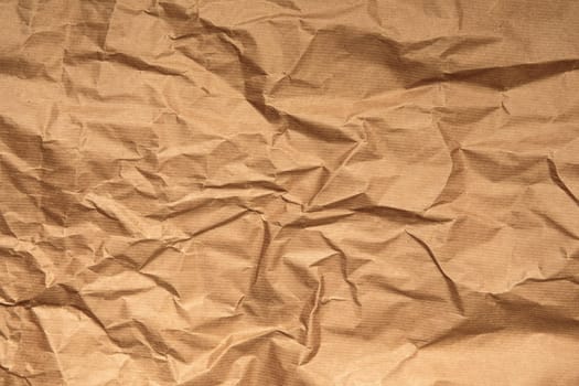 Beige wrinkled kraft paper texture, Abstract background high resolution.recycled eco paper concept natural element copy space
