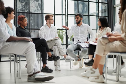 Executive Team Listening to Contrary Views from Colleague