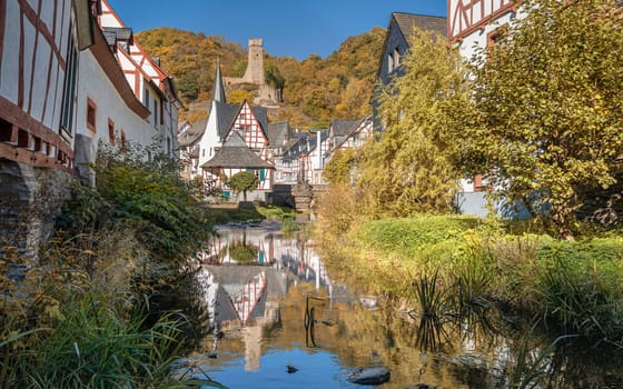 Traditional half-timber houses of the Eifel region, Monreal, Germany