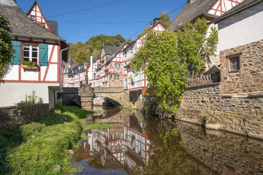 Traditional half-timber houses of the Eifel region, Monreal, Germany