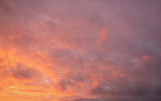 Evening sky with dramatic 