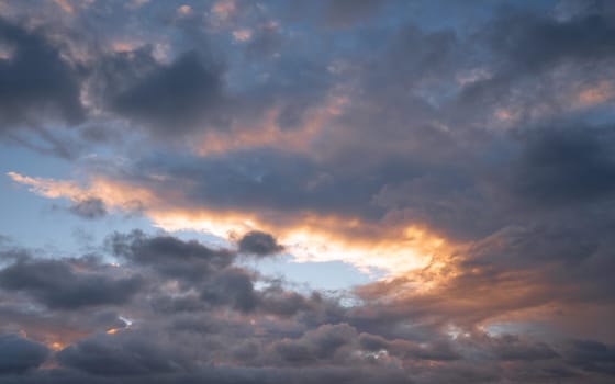 Evening sky with dramatic 