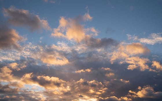 Evening sky with dramatic 