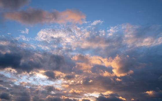 Evening sky with dramatic 