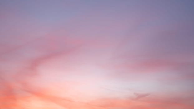 Evening sky with pastel-colored clouds