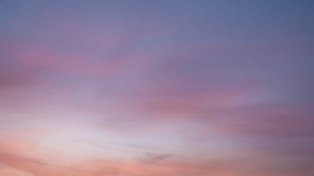 Evening sky with pastel-colored clouds