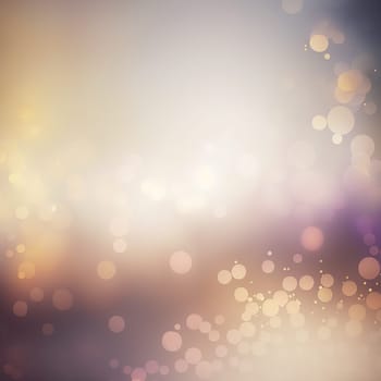 Illustration of soft light fantasy rainbow background and pastel color with bokeh lights,dreamy design element Generative AI