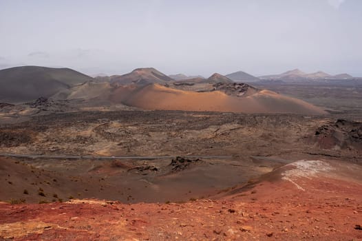 Mountains of fire,Timanfaya National Park in Lanzarote Island