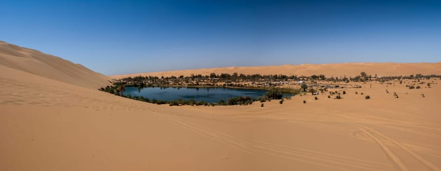 Ubari oasi in the Sahara desert, Fezzan, Libya, Africa