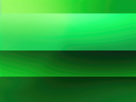 Green wave and line abstract background. Generative AI.