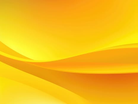 Bright yellow wave and lines abstract background. Generative AI.