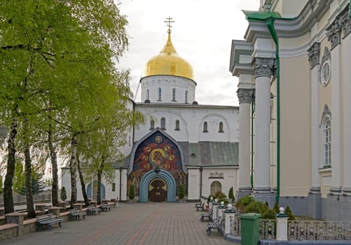 View from Pochaev Lavra to Pochaev, a city in western Ukraine.