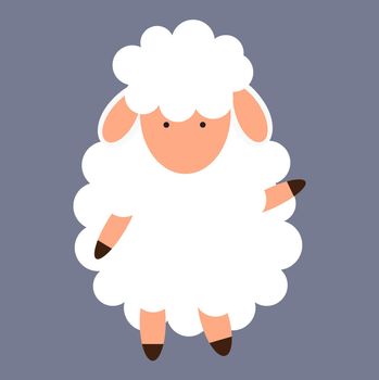 Cute little sheep. vector illustration. EPS10