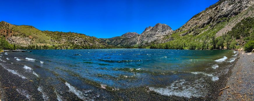 Silver Lake and Carson Peak as part of June Lake loop, in Mono Country, California