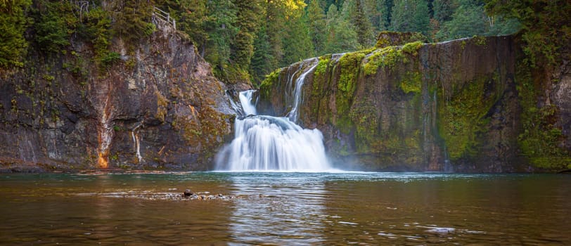 Upper Lewis Falls in Gifford Pinchot National Forest, Washington