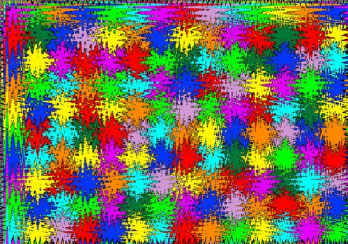 Bright colourful and vibrant multicolour jigsaw puzzle