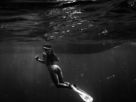 shooting underwater. bali